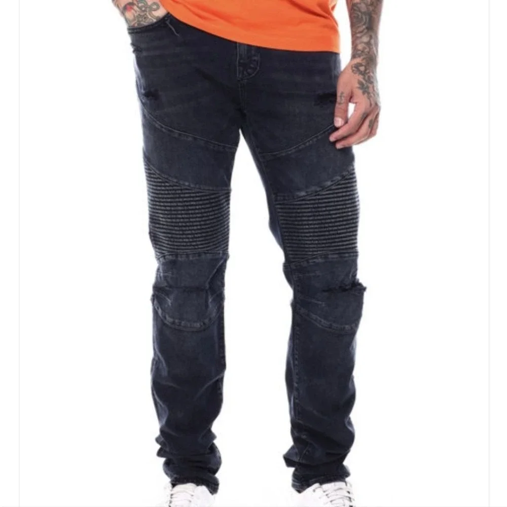True Religion Rocco relaxed skinny moto men's‎ jeans size 36 new!!!!
